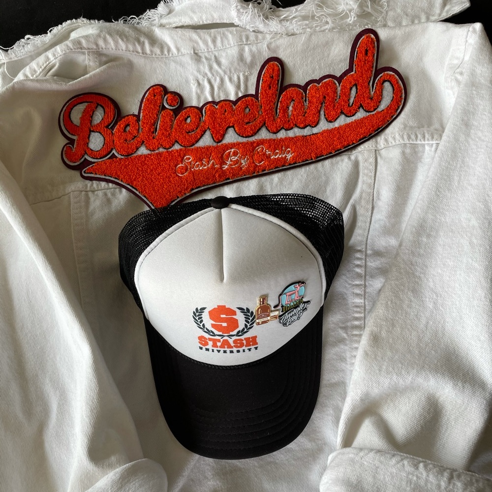 White Distressed Jean Jacket